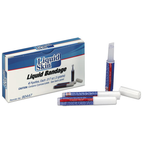 Image of First Aid Only 90447 Refill for SmartCompliance General Business Cabinet, Liquid Skin Bandages, 4 Pieces