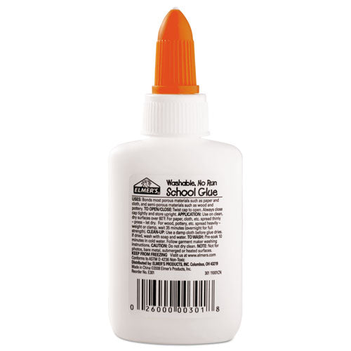 Image of Elmer's® E301 Washable School Glue, 1.25 Oz, Dries Clear