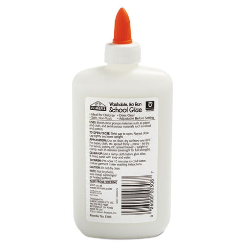 Image of Elmer's® E308 Washable School Glue, 7.63 Oz, Dries Clear