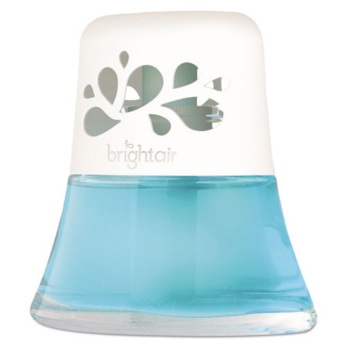Image of BRIGHT Air® BRI 900115 Scented Oil Air Freshener, Calm Waters And Spa, Blue, 2.5 Oz, 6/carton