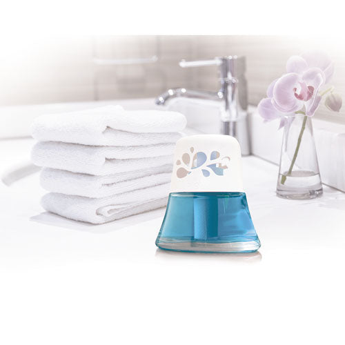 Image of BRIGHT Air® BRI 900115 Scented Oil Air Freshener, Calm Waters And Spa, Blue, 2.5 Oz, 6/carton