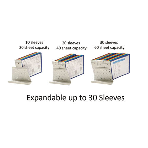 Image of Durable® 536000 Vario Reference Desktop System, 10 Panels, Assorted Borders And Panels
