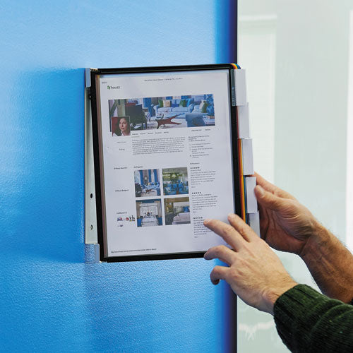 Image of Durable® 555200 Vario Wall Reference System, 5 Panels, Letter, Asst. Borders And Panels