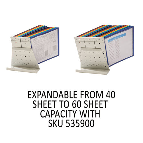 Image of Durable® 536100 Vario Reference Desktop System, 20 Panels, Assorted Borders And Panels