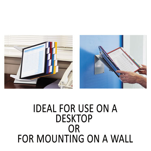 Image of Durable® 551500 VARIO Pro Desktop Reference System, 10 Panels, Legal, Assorted Borders and Panels