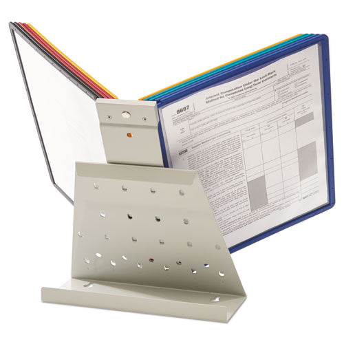Image of Durable® 536000 Vario Reference Desktop System, 10 Panels, Assorted Borders And Panels