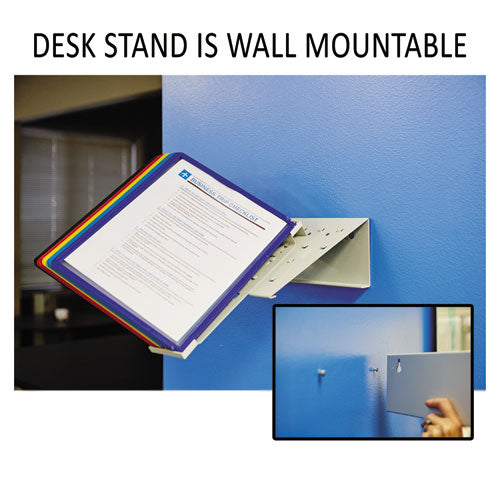 Image of Durable® 536000 Vario Reference Desktop System, 10 Panels, Assorted Borders And Panels