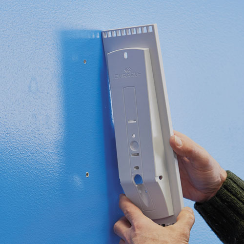 Image of Durable® Sherpa® 554100 Sherpa Wall-Mount Reference System, 10 Gray Panels, Letter, Assorted Borders