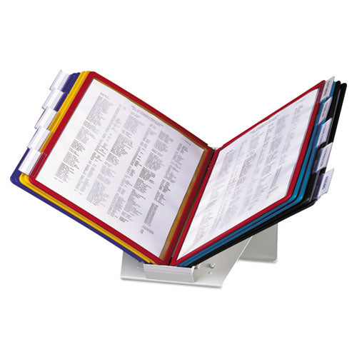 Image of Durable® 536000 Vario Reference Desktop System, 10 Panels, Assorted Borders And Panels