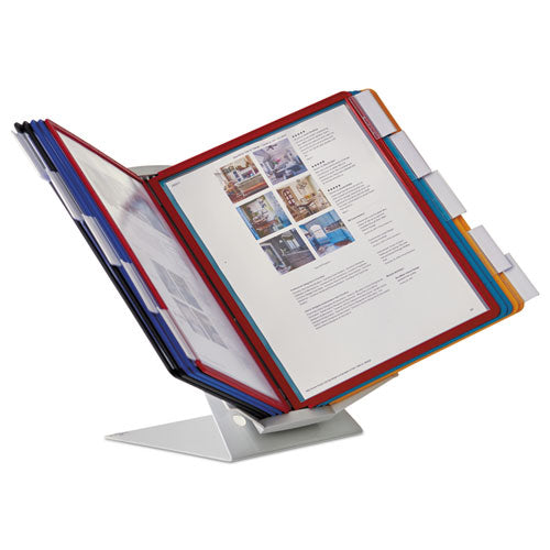Image of Durable® 551500 VARIO Pro Desktop Reference System, 10 Panels, Legal, Assorted Borders and Panels
