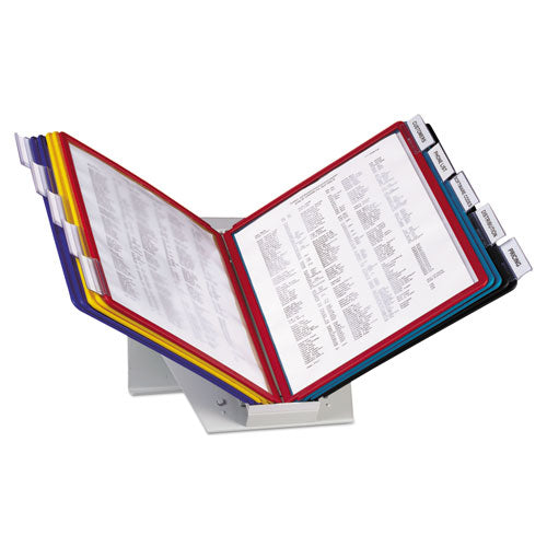 Image of Durable® 536000 Vario Reference Desktop System, 10 Panels, Assorted Borders And Panels