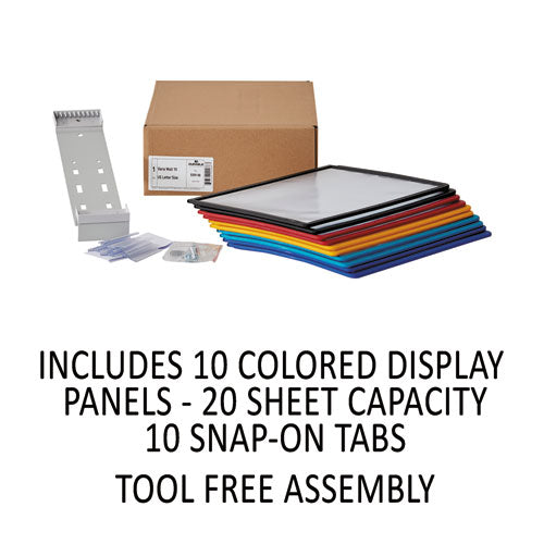 Image of Durable® 535900 VARIO Wall/Extension Reference System, 10 Panels, Assorted Borders and Panels