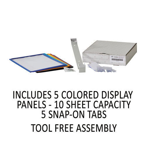 Image of Durable® 555200 Vario Wall Reference System, 5 Panels, Letter, Asst. Borders And Panels