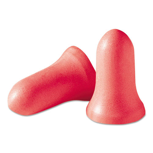 Image of Howard Leight® by Honeywell MAX-1 MAXIMUM Single-Use Earplugs, 33 dB NRR, One Size Fits Most, Coral Bell/T-Shaped Plugs, 200/Box