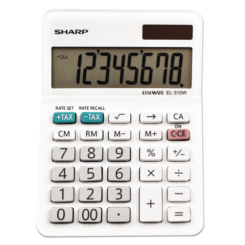 Image of Sharp® EL-310WB El-310wb Mini Desktop Calculator, 8-Digit Lcd