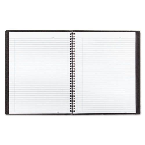 Image of BluelineÂ® Duraflex Poly Notebook, 1-Subject, Medium/College Rule, Black Cover, (80) 11 x 8.5 Sheets
