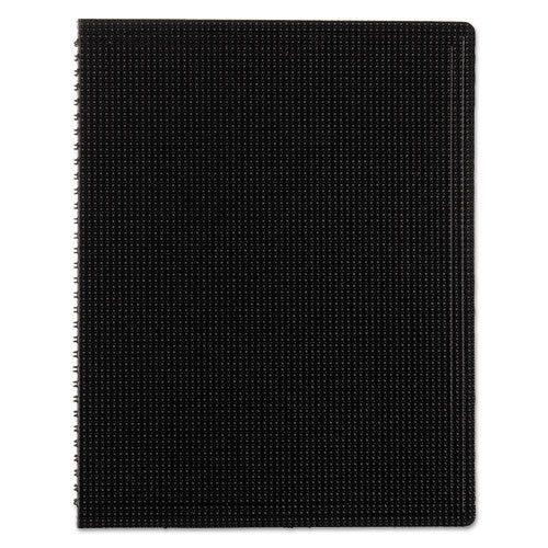 Image of BluelineÂ® Duraflex Poly Notebook, 1-Subject, Medium/College Rule, Black Cover, (80) 11 x 8.5 Sheets