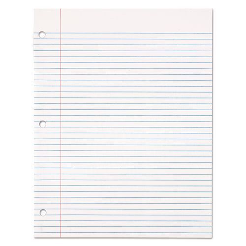 Image of TOPS 62349 Filler Paper, 3-Hole, 8.5 X 11, Medium/college Rule, 500/pack