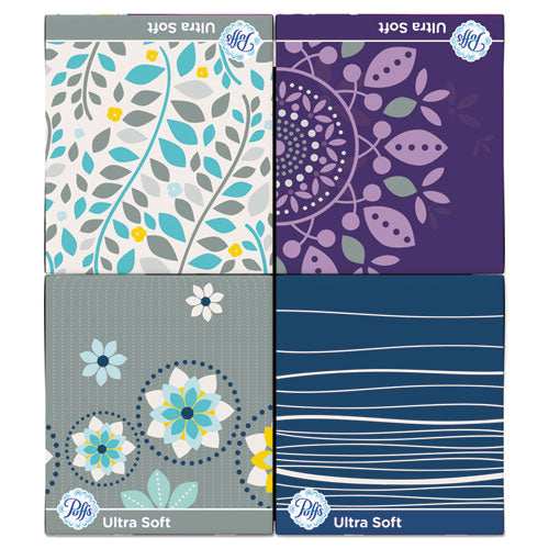 Image of Puffs® 35295 Ultra Soft Facial Tissue, 2-Ply, White, 56 Sheets/box, 4 Boxes/pack, 6 Packs/carton