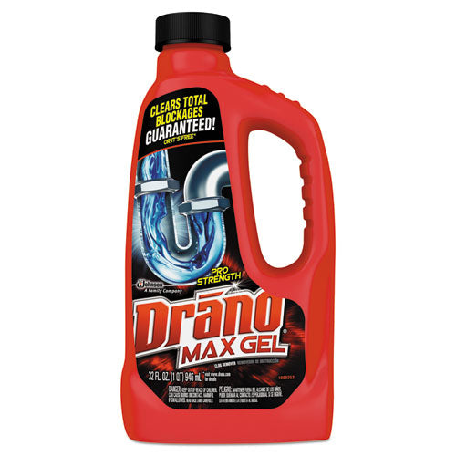 Image of Drano® 694768 Max Gel Clog Remover, 32 Oz Bottle, 12/carton