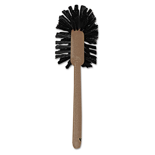 Image of Rubbermaid® Commercial FG632000BRN Commercial-Grade Toilet Bowl Brush, 17" Handle, Brown