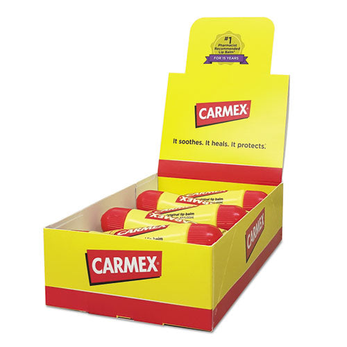 Image of Carmex® 11313 Moisturizing Lip Balm, Original Flavor, 0.35 oz Tube, 12/Box