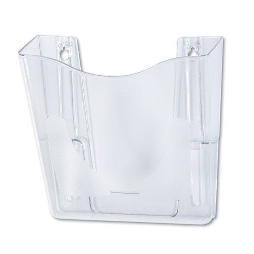 Image of deflecto® 63001 Euro-Style DocuPocket Portrait Wall File, A4/Legal/Letter/Magazine/Portfolio Size, 10.25" x 4" x 10", Clear
