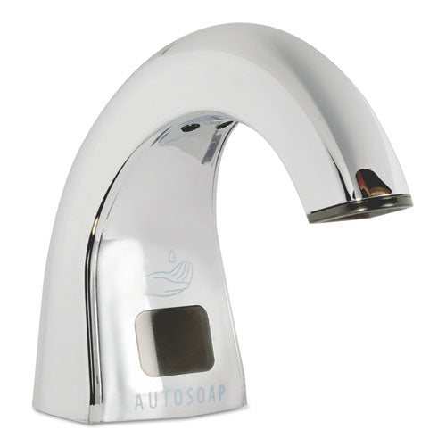 Image of Rubbermaid® Commercial FG402073 One Shot Soap Dispenser - Touch Free, Liquid, 1.9 X 5.5 X 4, Polished Chrome