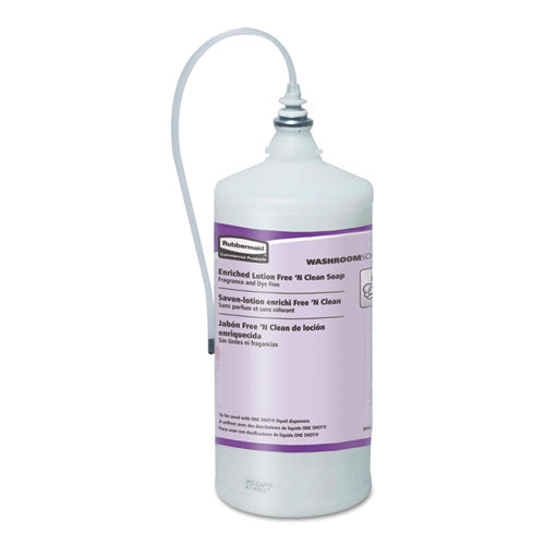 Image of Rubbermaid® Commercial FG402363 TC EnrichedLotion Free 'N Clean Soap Refill, Unscented, 800 mL, 4/Carton