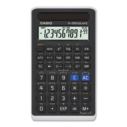 Image of Casio® FX-260SLRII Fx-260 Solar Ii All-Purpose Scientific Calculator, 10-Digit Lcd, Black