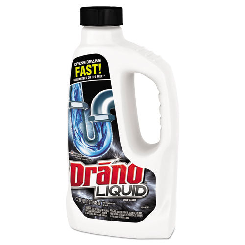 Image of Drano® 335712 Liquid Drain Cleaner, 32 Oz Safety Cap Bottle, 12/carton