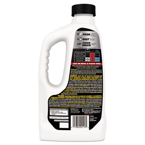 Image of Drano® 335712 Liquid Drain Cleaner, 32 Oz Safety Cap Bottle, 12/carton