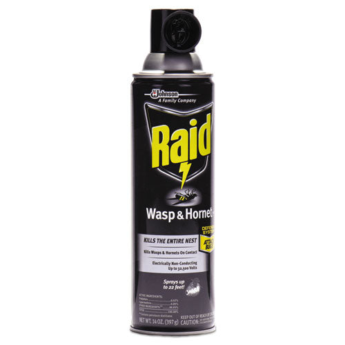 Image of Raid® 377651 Wasp and Hornet Killer, 14 oz Aerosol Spray, 12/Carton