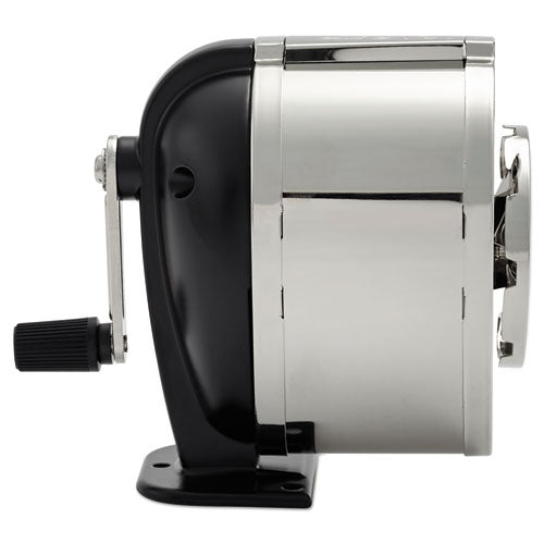 Image of X-ACTO® 1031LMR Ks Manual Classroom Pencil Sharpener, Table/wall-Mount Design, Manually-Powered, 2.75 X 4.75 X 4.25, Black/nickel
