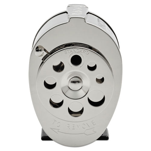 Image of X-ACTO® 1031LMR Ks Manual Classroom Pencil Sharpener, Table/wall-Mount Design, Manually-Powered, 2.75 X 4.75 X 4.25, Black/nickel