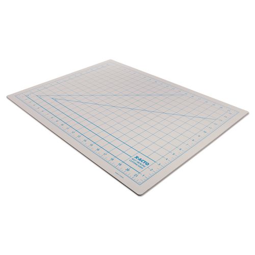 Image of X-ACTO® X7762 Self-Healing Cutting Mat, 1" Grid with Guide Angles, Non-Slip Backing, 18" x 24", Gray