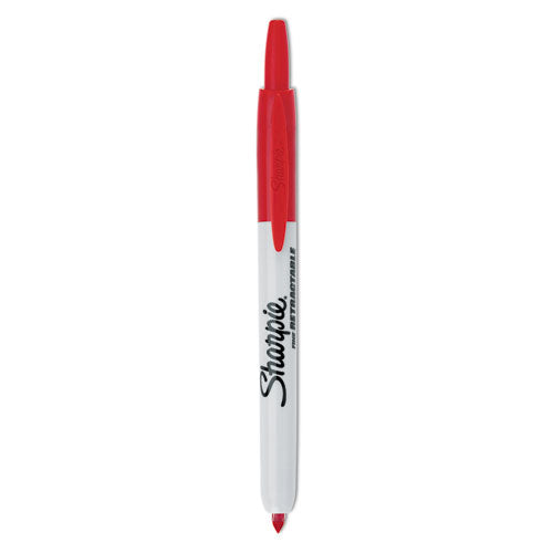 Image of SharpieÂ® Retractable Permanent Marker, Fine Bullet Tip, Red