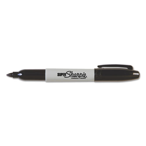 Image of Sharpie® 33666PP Super Permanent Marker, Fine Bullet Tip, Black, 6/pack