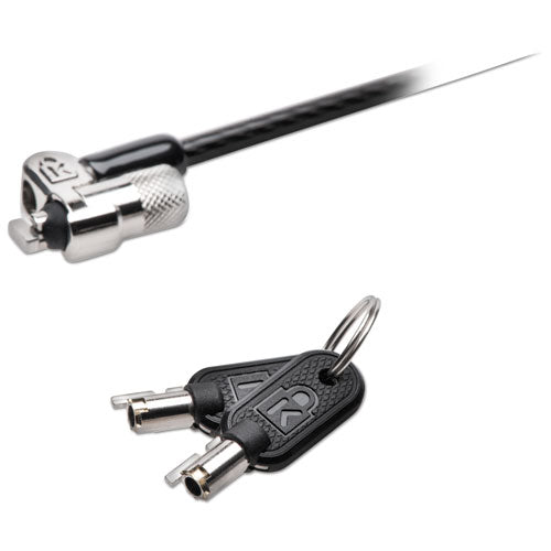 Image of Kensington® MicroSaver 2.0 Keyed Laptop Lock, 6 ft Steel Cable, Silver, 2 Keys