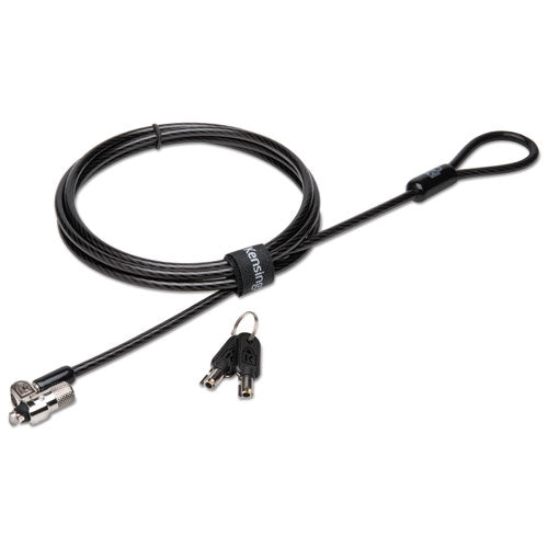 Image of Kensington® MicroSaver 2.0 Keyed Laptop Lock, 6 ft Steel Cable, Silver, 2 Keys