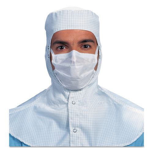 Image of Kimtech KCC 62470 Pure M3 Sterile Face Mask with Soft Ties, Polyethylene, 7", 20/Box, 10 Boxes/Carton