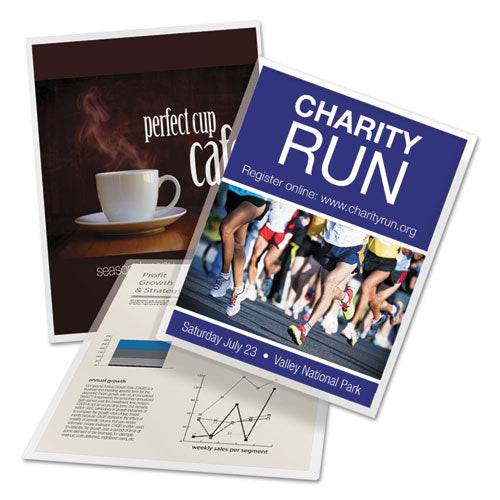 Image of GBC® 3745023 Ultraclear Thermal Laminating Pouches, 3 Mil, 9" X 11.5", Gloss Clear, 150/pack