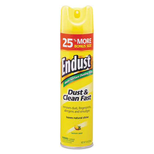 Image of Diversey CB508171 Endust Multi-Surface Dusting And Cleaning Spray, Lemon Zest, 12.5 Oz Aerosol Spray