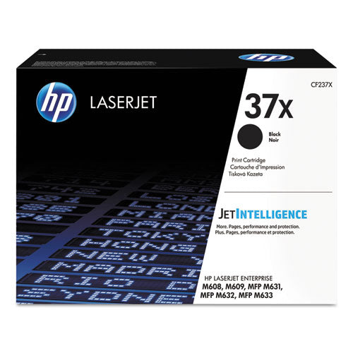 Image of HP CF237X HP 37x, (cf237x) High-Yield Black Original Laserjet Toner Cartridge