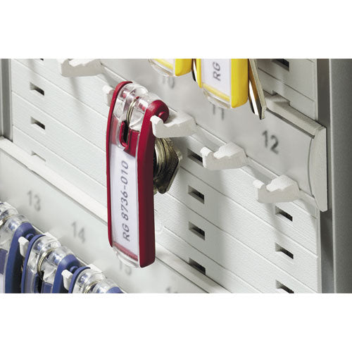 Image of Durable® 196623 Locking Key Cabinet, 36-Key, Brushed Aluminum, Silver, 11.75 X 4.63 X 11