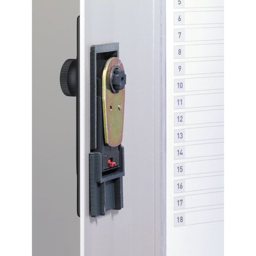 Image of Durable® 196623 Locking Key Cabinet, 36-Key, Brushed Aluminum, Silver, 11.75 X 4.63 X 11
