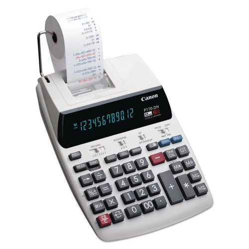 Image of Canon® 2204C001 P170-Dh-3 Printing Calculator, Black/red Print, 2.3 Lines/sec