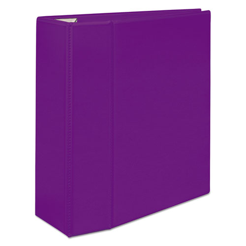 Image of Avery® 79816 Heavy-Duty View Binder With Durahinge And Locking One Touch Ezd Rings, 3 Rings, 5" Capacity, 11 X 8.5, Purple