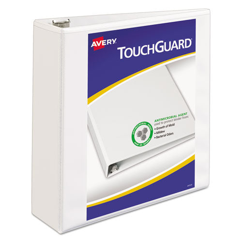 Image of Avery® 17144 Touchguard Protection Heavy-Duty View Binders With Slant Rings, 3 Rings, 3" Capacity, 11 X 8.5, White
