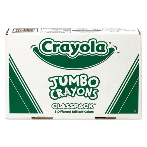 Image of Crayola® 528389 Jumbo Classpack Crayons, Jumbo Size, 0.56" x 5", 8 Assorted Colors, 200/Pack